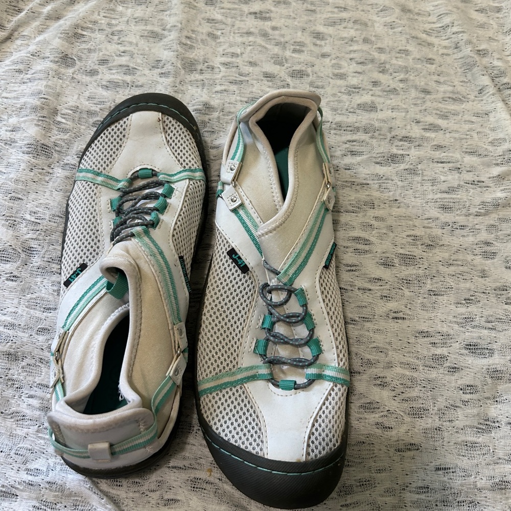 Stylish White and Green water shoes